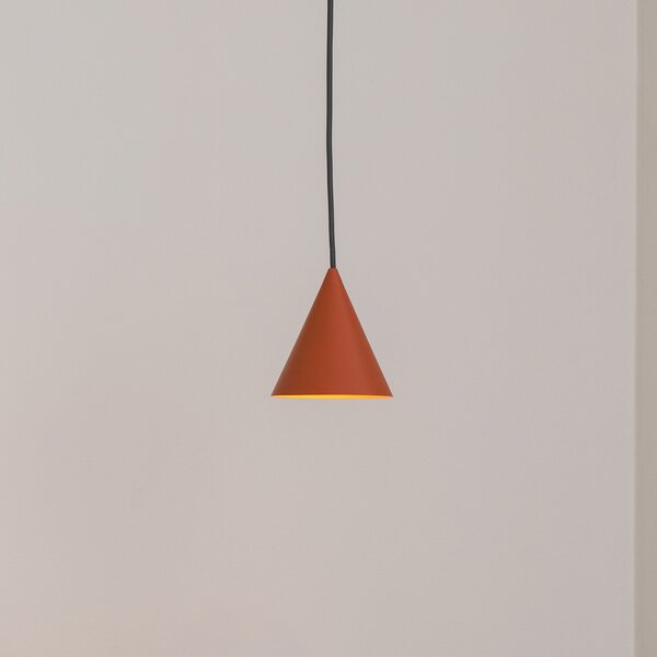 Nowodvorski Lighting ZENITH viseća svjetiljka, terakota, Ø 11 cm, metal, GU10, prigušiva, Smeđa / hrđa, Dnevni boravak/blagovaonica, Metal