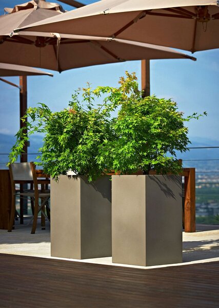 Ukrasna tegla za cvijeće Tower 70 x 40 cm antracit Diamond - Antracit - 51 - 70 cm - Europlast - 31 do 50cm - DA - Umjetna masa