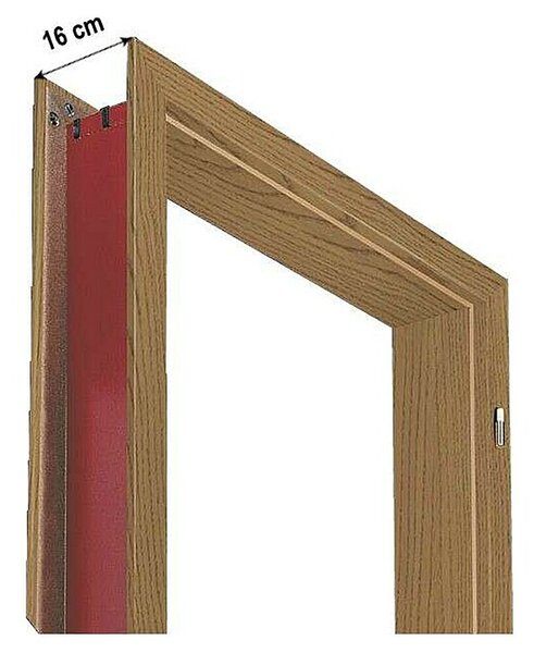 Doornite Dovratnik (750 x 2.000 mm, Debljina stijenke: 16 cm, Smjer otvaranja: Lijevo, Hrast)