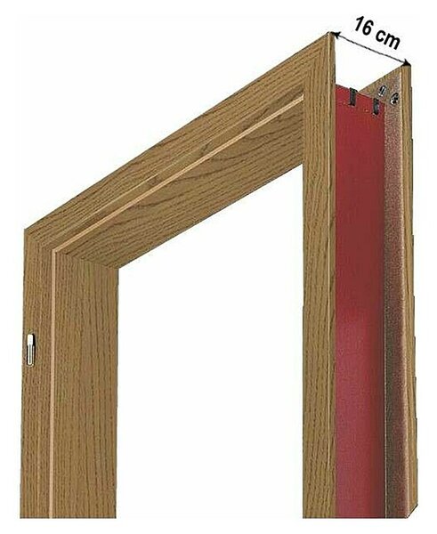 Doornite Dovratnik (850 x 2.000 mm, Debljina stijenke: 16 cm, Smjer otvaranja: Lijevo, Hrast)