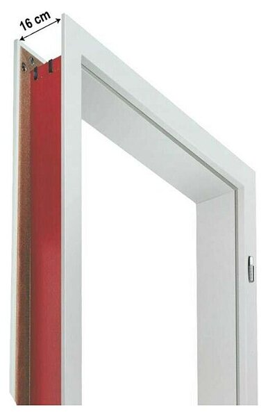 Doornite Dovratnik (750 x 2.000 mm, Debljina stijenke: 16 cm, Smjer otvaranja: Desno, Bijela)