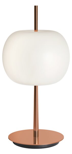 Kdln KUSHI LED stolna lampa, bakar, visina 32 cm, prigušivač, CCT, prigušiva, Bakar, Dnevni boravak/blagovaonica, Staklo
