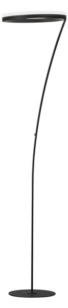 FISCHER & HONSEL Sirko LED podna lampa, pješčano crna, visina 177 cm, metal, CCT, prigušiva, Crno, Dnevni boravak/blagovaonica, Metal