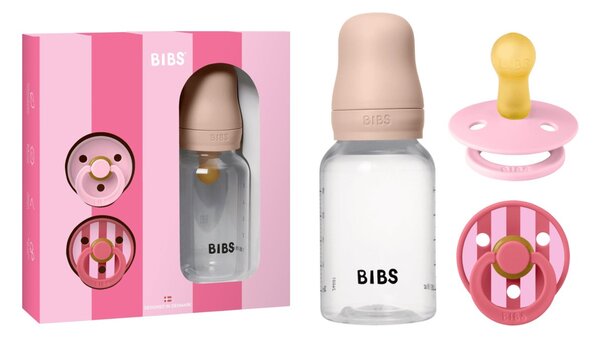 BIBS set bočica Baby Sprinkle poklon set - Blush