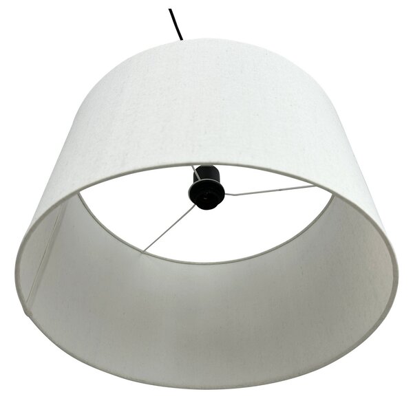 Dyberg Larsen viseća svjetiljka Calix, visina 50 cm, prirodno bijela, prigušiva, Bijela, Dnevni boravak/blagovaonica, Tkanina / tekstil