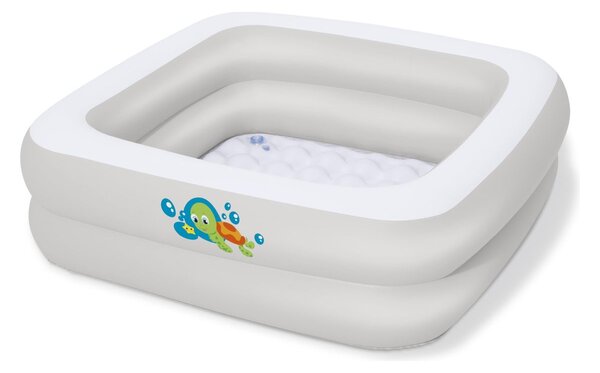 BESTWAY bazen s dnom na napuhavanje Scrub-A-Dub™, 86X86X25 cm