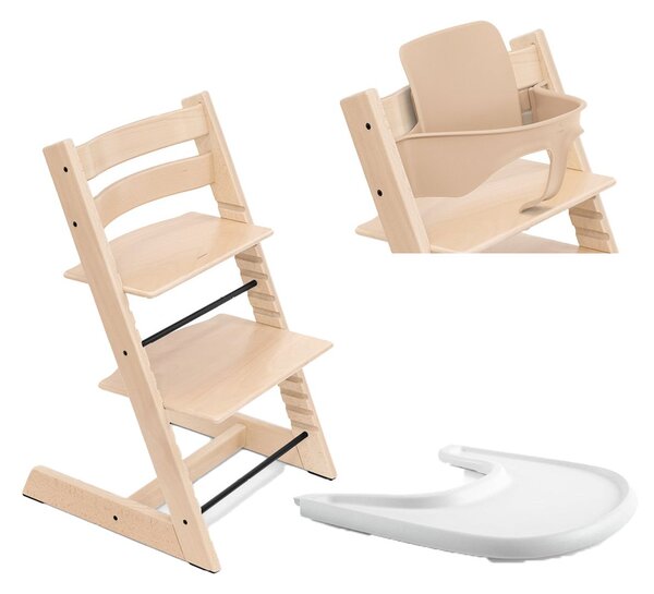 STOKKE hranilica Tripp Trapp set 3v1 set 3v1 natur/white