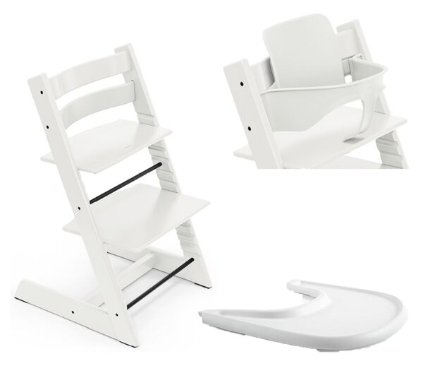 STOKKE hranilica Tripp Trapp set 3v1 set 3v1 white/white