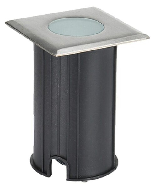 Green Tech Ugradbena podna svjetiljka (Srebrna, D x Š x V: 43 x 43 x 72 mm)