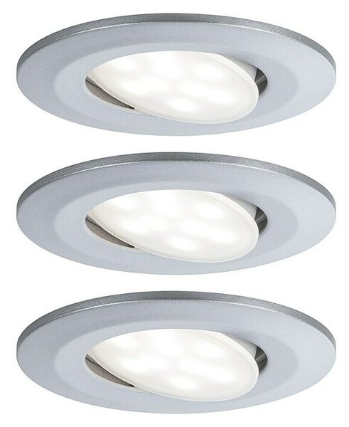 Paulmann Ugradbena LED svjetiljka Calla (18 W, Krom, IP65, 3 Kom.)
