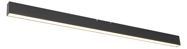 Stropna svjetiljka crna uklj. LED s 3-stupanjskim prigušivanjem 2700-4000K s dip prekidačem - Keane