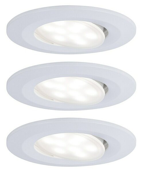 Paulmann Ugradbena LED svjetiljka Calla (18 W, Bijela, IP65, 3 Kom.)