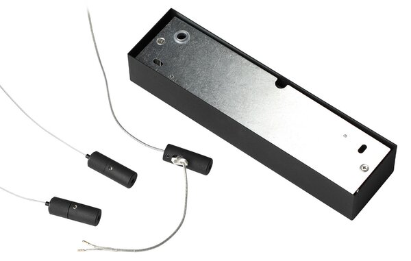 IDEAL LUX Ideal Lux LED viseća svjetiljka Oracle Slim Ø 50 cm crna 3000 K, Crno, Dnevni boravak/blagovaonica, Metal