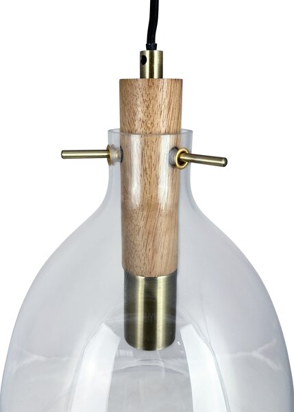 Dyberg Larsen Bistro visilica, Ø 25 cm, prozirna, staklo, prigušiva, Providna, Dnevni boravak/blagovaonica, Staklo