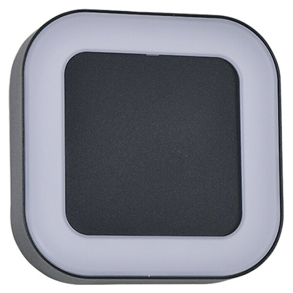 Green Tech Vanjska zidna LED svjetiljka Clara (12 W, 200 x 200 x 45 mm, Crna, IP54)