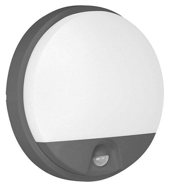 Vanjska zidna LED svjetiljka AGAT (D x Š x V: 212,2 x 44,5 x 119,2 mm, Crne boje, Senzor pokreta, Plastika)