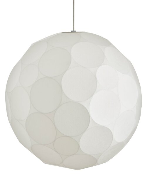 Tom Dixon Viseća svjetiljka Soft, Ø 60 cm, bijela, plastika, E27, prigušiva, Bijela, Dnevni boravak/blagovaonica, Plastika, Metak