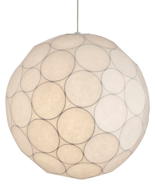 Tom Dixon Viseća svjetiljka Soft, Ø 60 cm, bijela, plastika, E27, prigušiva, Bijela, Dnevni boravak/blagovaonica, Plastika, Metak