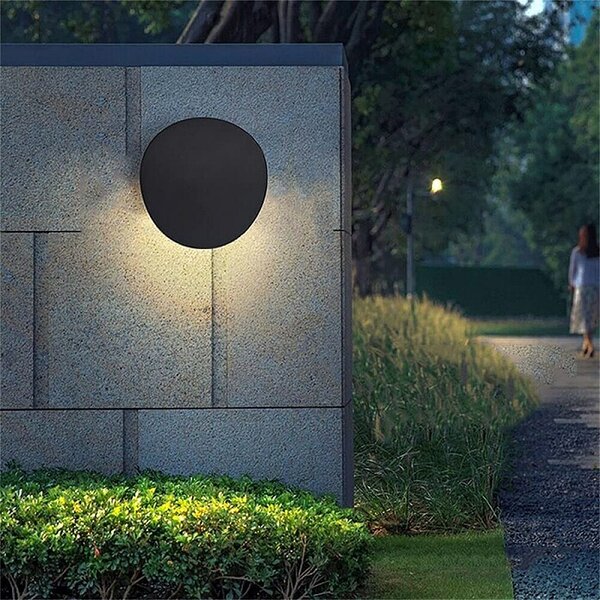 Green Tech Vanjska zidna LED svjetiljka Pluto (7 W, 180 x 190 x 70 mm, Crna, IP54)