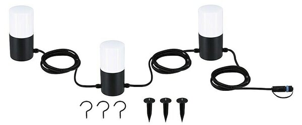 Paulmann Plug & Shine LED svjetlosni lanac (Na otvorenom, Boja svjetla: Topla bijela, Broj žarulja: 3 Kom.)