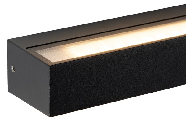 Moderna zidna svjetiljka crna uklj. LED IP65 - Steph