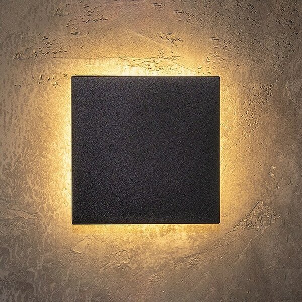 Green Tech Vanjska zidna LED svjetiljka Colorado (12 W, 180 x 180 x 45 mm, Crna, IP65)