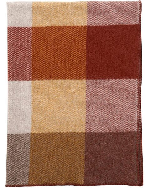 Vunena deka Block Rust 130x180
