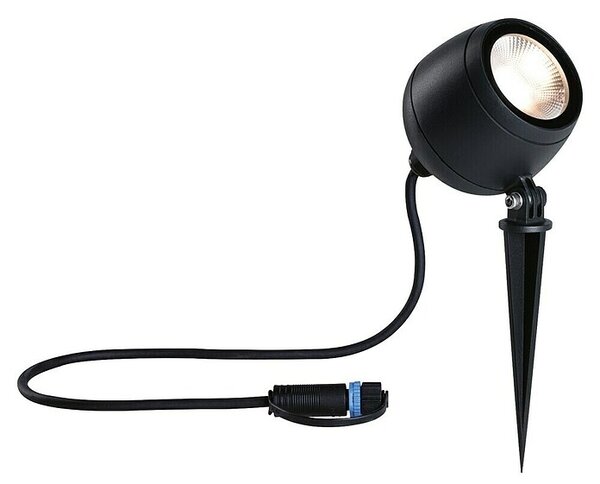 Paulmann Plug & Shine Vrtna LED spot svjetiljka Kikolo (7,2 W, IP65, Topla bijela, Antracit, Kut svjetlosnog snopa: 60 °)