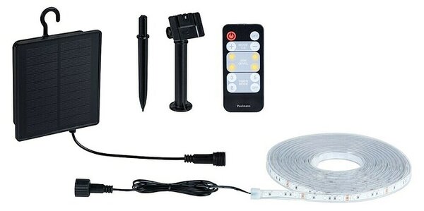 Paulmann Set LED traka Stripe Solar (5 m, RGB, 3,2 W, 300 lm, 5 V)