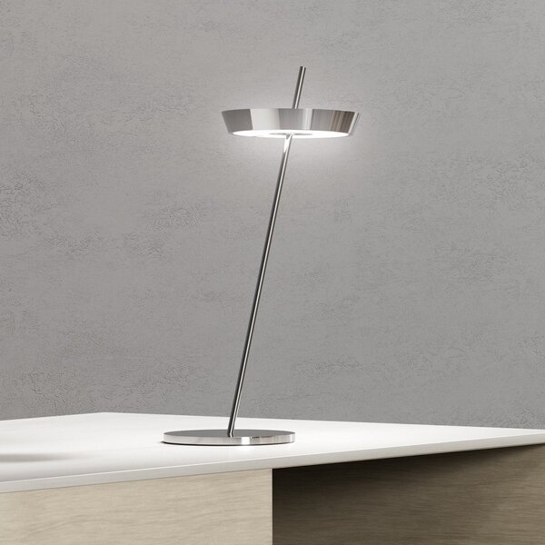 Sigor LED stolna lampa na baterije Mahina kromirana visina 36 cm metal CCT, prigušiva, Metalik, Dnevni boravak/blagovaonica, Aluminij