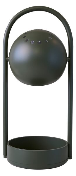 FRANDSEN LED punjiva stolna lampa Ball Portable, maslinasto zelena, čelik, prigušiva, Zelena, Dnevni boravak/blagovaonica, Metal