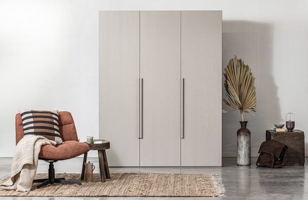 Sivi modularni garderobni ormar 165x210 cm Rens – WOOOD