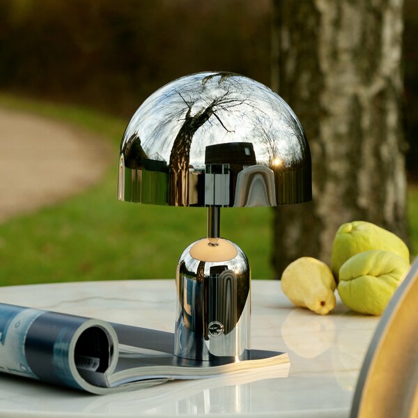 Tom Dixon Beat LED stolna lampa, aluminijske boje, visina 53 cm, prigušiva, Metalik, Dnevni boravak/blagovaonica, Aluminij