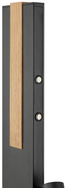 Brilliant Streamline LED podna lampa, visina 145 cm, crna, svjetlo za čitanje, prigušiva, Crno, Dnevni boravak/blagovaonica, Metal