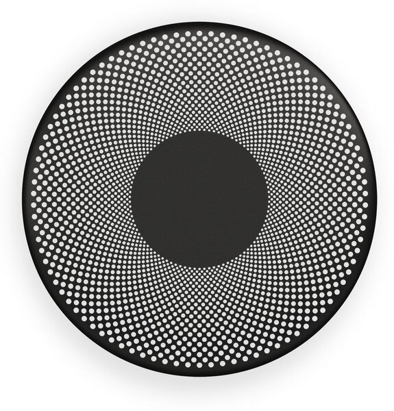 Northern LED zidna svjetiljka Glint, mat crna, čelik, Ø 25 cm, prigušiva, Crno, Dnevni boravak/blagovaonica, Aluminij