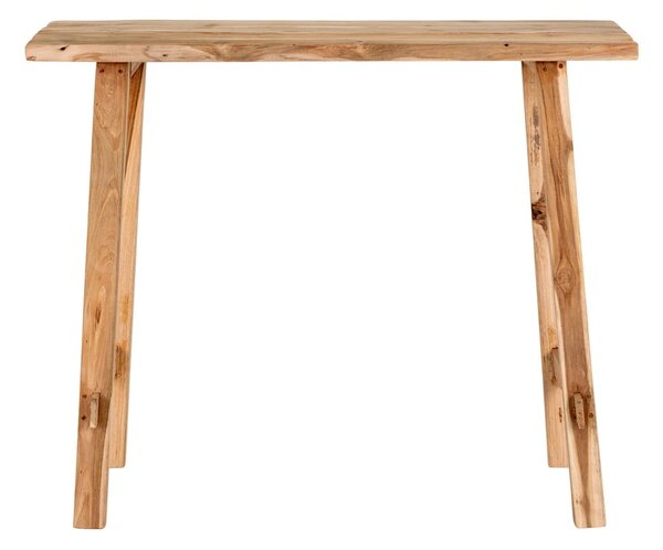 Pomoćni stol od masivne tikovine u prirodnoj boji 30x90 cm Girona – House Nordic