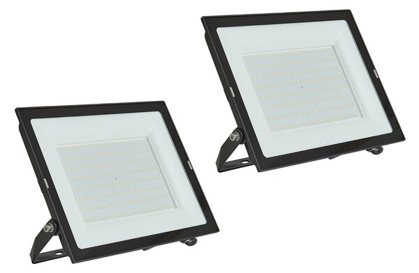 PRIOS Prios LED vanjski reflektor Maikel, 200 W, metalni, set od 2 komada, Crno, Aluminij