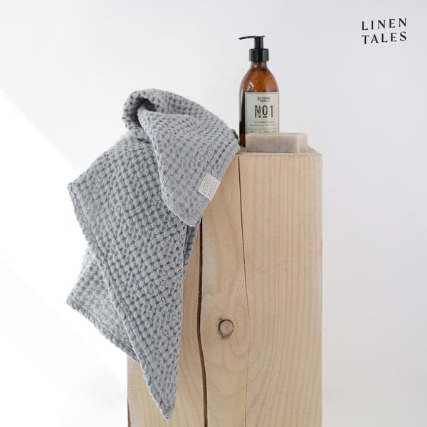 Svijetlo sivi ručnici i kuhinjske krpe u setu od 3 kom Honeycomb - Linen Tales