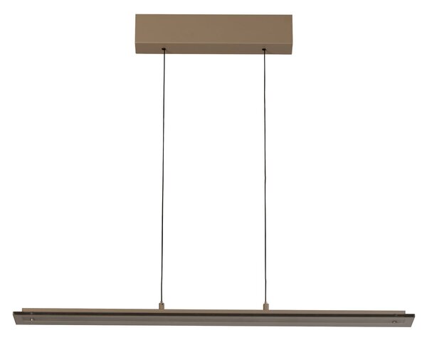 FISCHER & HONSEL Torvi LED viseća svjetiljka, sivo-dimno siva, 88 cm, metal/staklo, prigušiva, Bež, Dnevni boravak/blagovaonica
