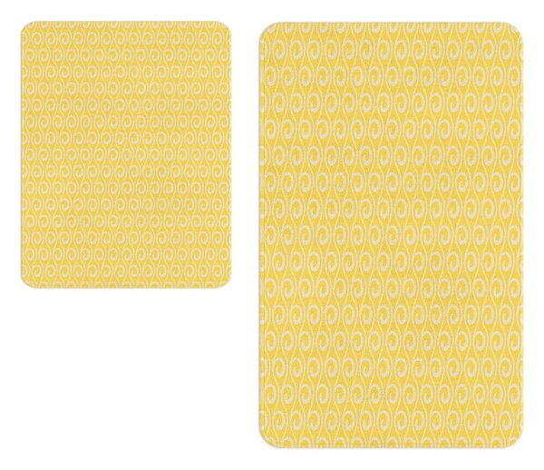 Žute kupaonske prostirke u setu od 2 kom - Oyo Concept