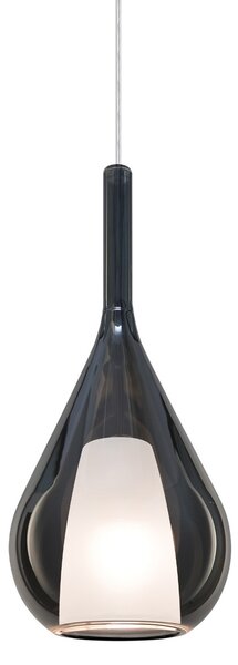 IDEAL LUX Viseća svjetiljka Ideal Lux Kalique 3, dimno siva, Ø 18 cm, prigušiva, Sivo, Dnevni boravak/blagovaonica, Plastika