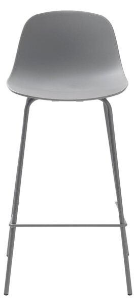 Siva plastična barska stolica 92,5 cm Whitby - Unique Furniture