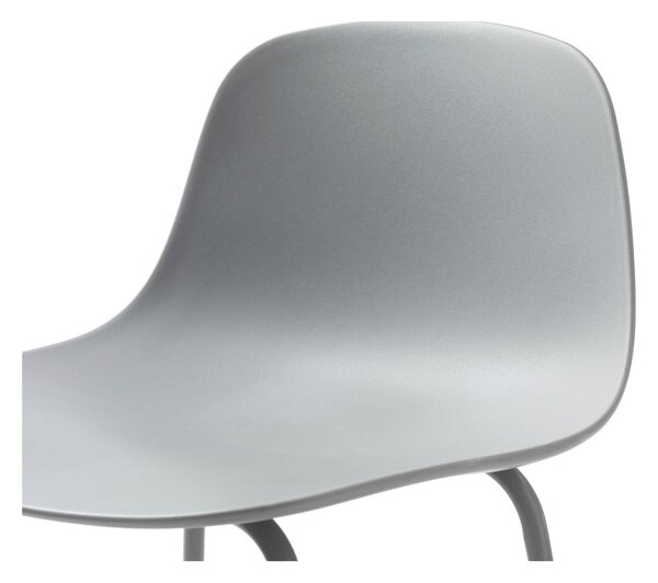 Siva plastična barska stolica (visine sjedala 67,5 cm) Whitby – Unique Furniture