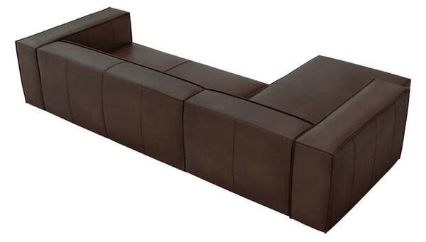 Tamnosmeđa kožna kutna garnitura (lijevi kut) Madame - Windsor & Co Sofas