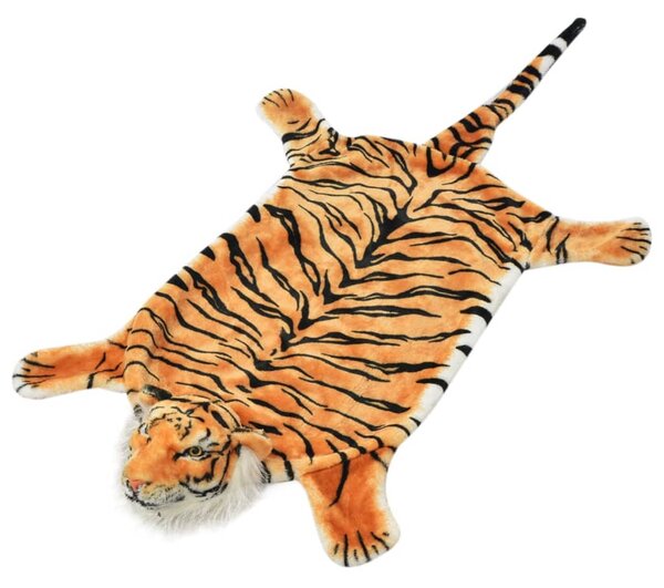 VidaXL Tepih Tigar od Pliša 144 cm Smeđi