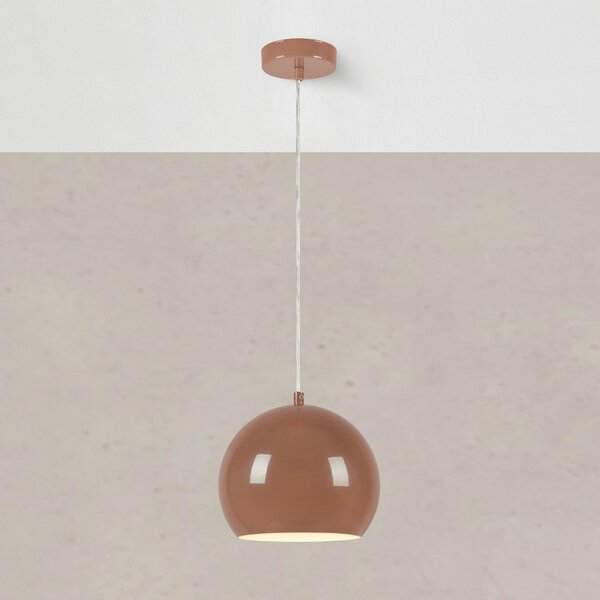Markslöjd Viseća lampa Pop, Ø 20 cm, smeđa, metalna, prigušiva, Smeđa / hrđa, Dnevni boravak/blagovaonica, Metal