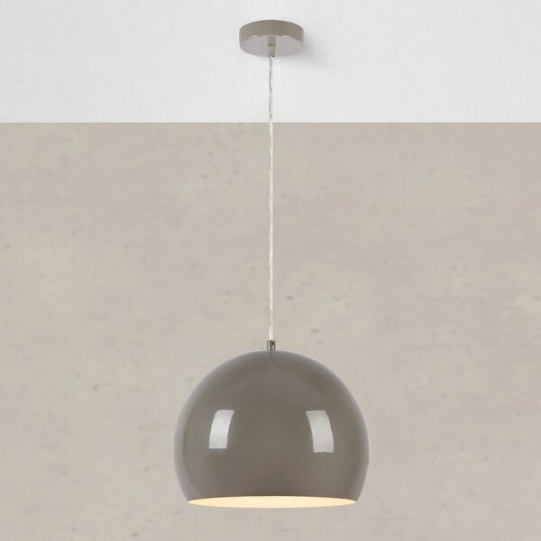 Markslöjd Viseća lampa Pop, Ø 28 cm, siva, metalna, prigušiva, Sivo, Dnevni boravak/blagovaonica, Metal