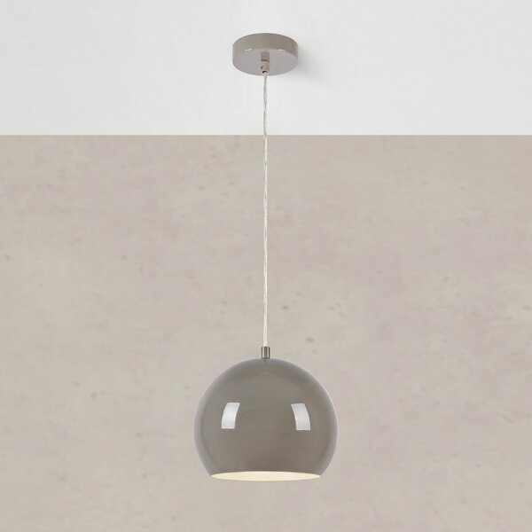 Markslöjd Viseća lampa Pop, Ø 20 cm, siva, metalna, prigušiva, Sivo, Dnevni boravak/blagovaonica, Metal