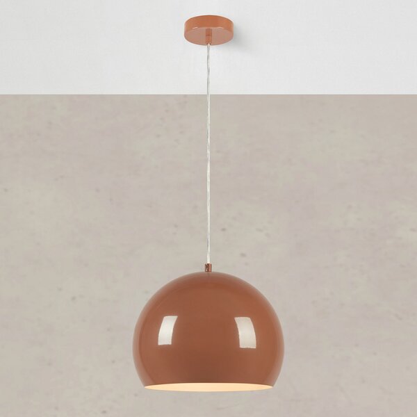 Markslöjd Viseća lampa Pop, Ø 28 cm, smeđa, metalna, prigušiva, Smeđa / hrđa, Dnevni boravak/blagovaonica, Metal