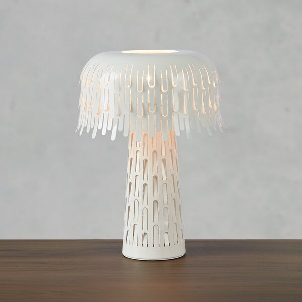 Markslöjd Stolna lampa Verbera, bijela, visina 38 cm, metalna, Bijela, Dnevni boravak/blagovaonica, Metal